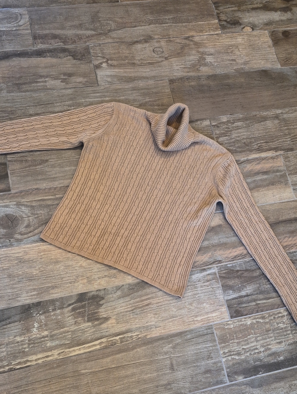 PXS/PS Vtg Embassy Row Petites Silk & Cashmere Long Sleeve Turtleneck Sweater - Picture 2 of 12